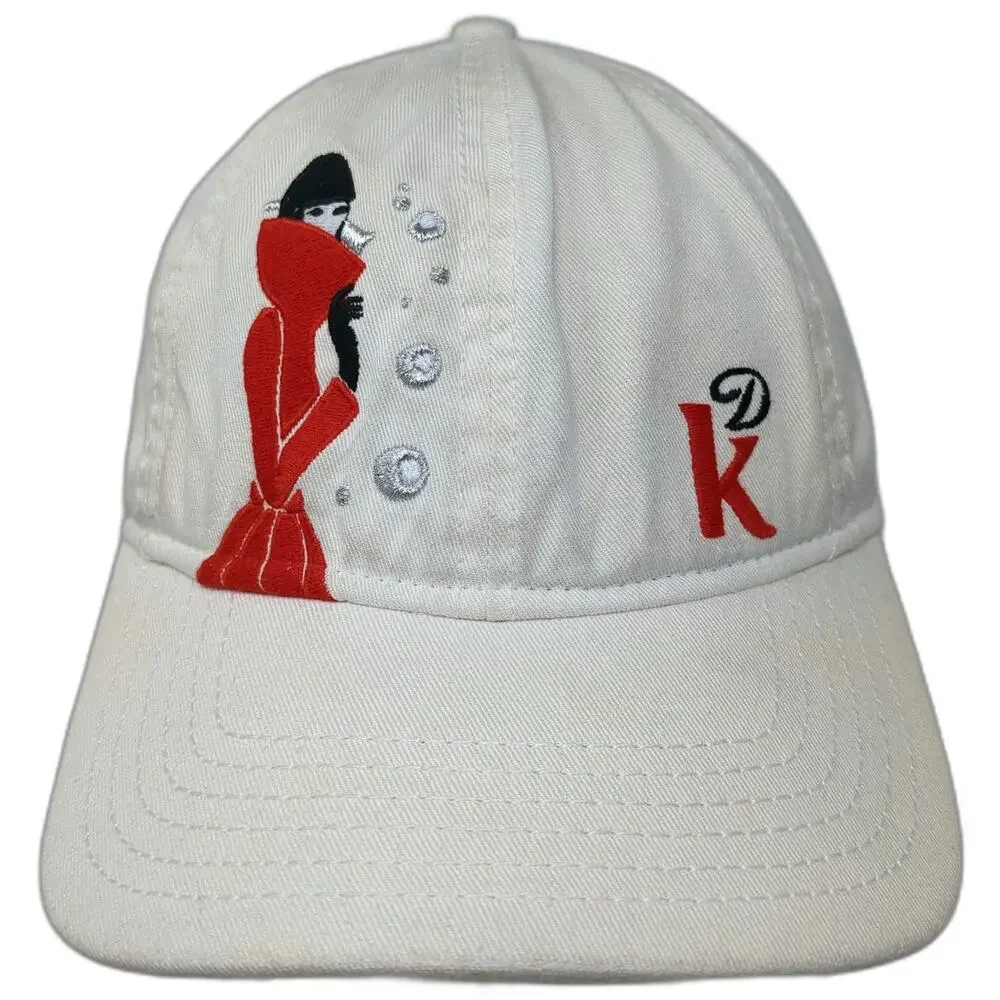 Diet Coke Baseball Cap White One Size Woman Embroidery Red Underbrim Strapback